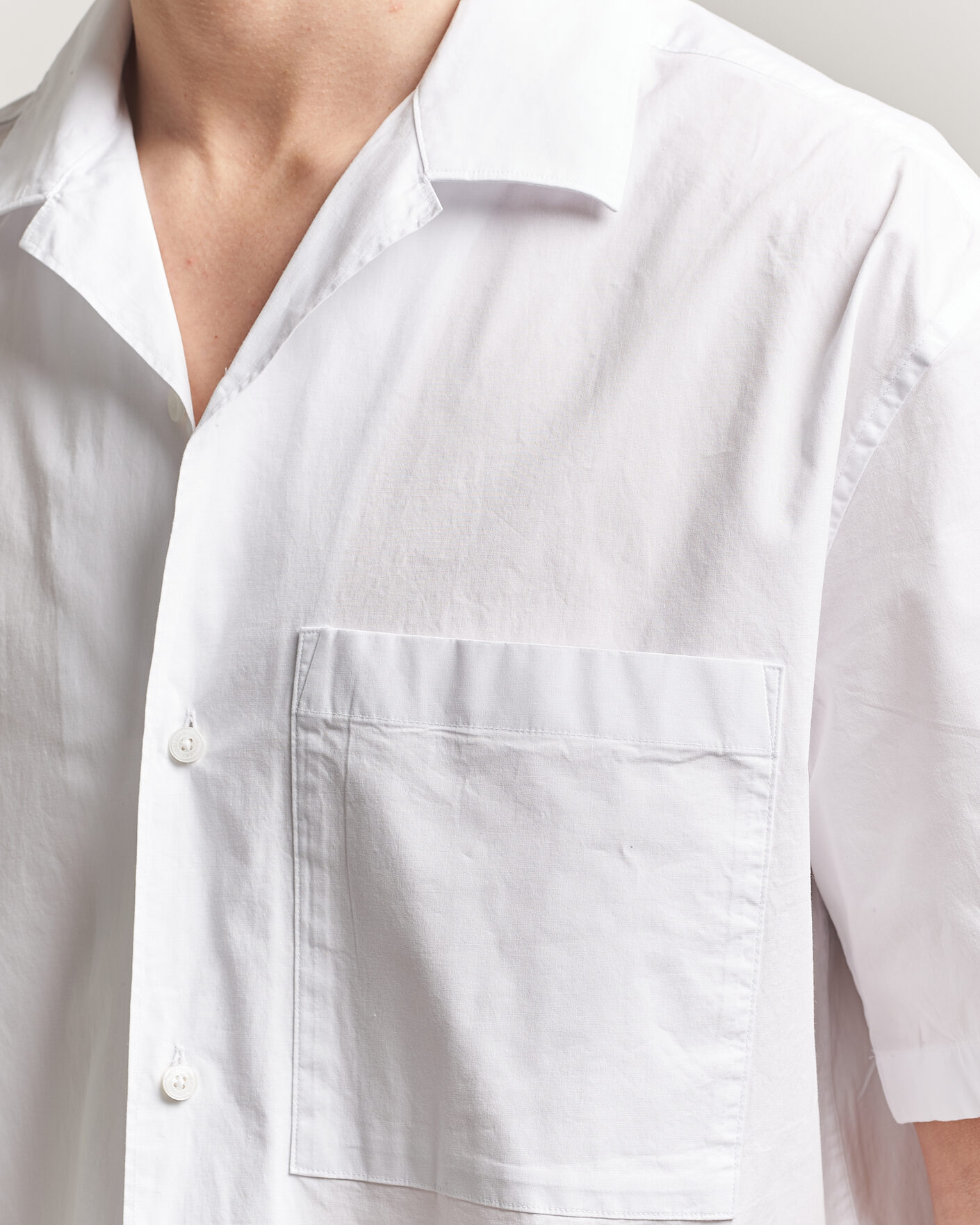 Hombres | Camisas | J.Lindeberg | Ellis Cotton Resort Shirt White