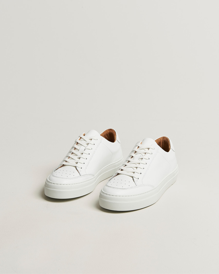 Hombres | Zapatillas | J.Lindeberg | Art Signature Leather Sneaker White