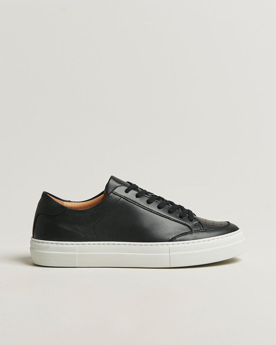 Hombres | Zapatillas | J.Lindeberg | Art Signature Leather Sneaker Black
