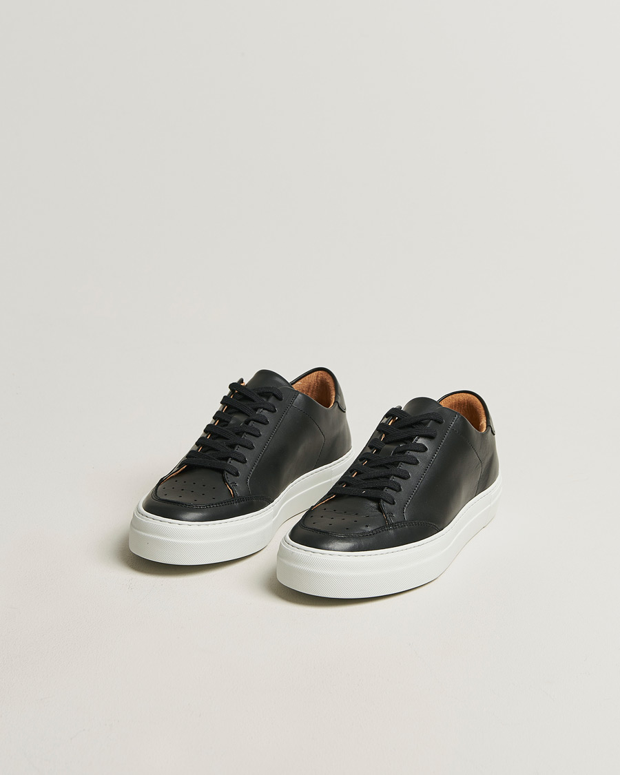 Hombres | Zapatillas | J.Lindeberg | Art Signature Leather Sneaker Black