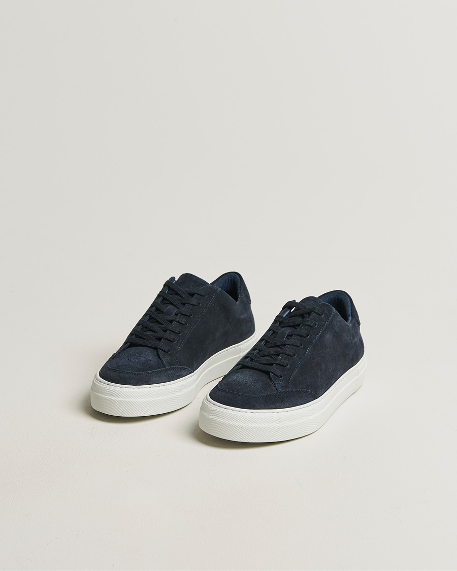 Hombres | Zapatillas | J.Lindeberg | Art Signature Suede Sneaker JL Navy