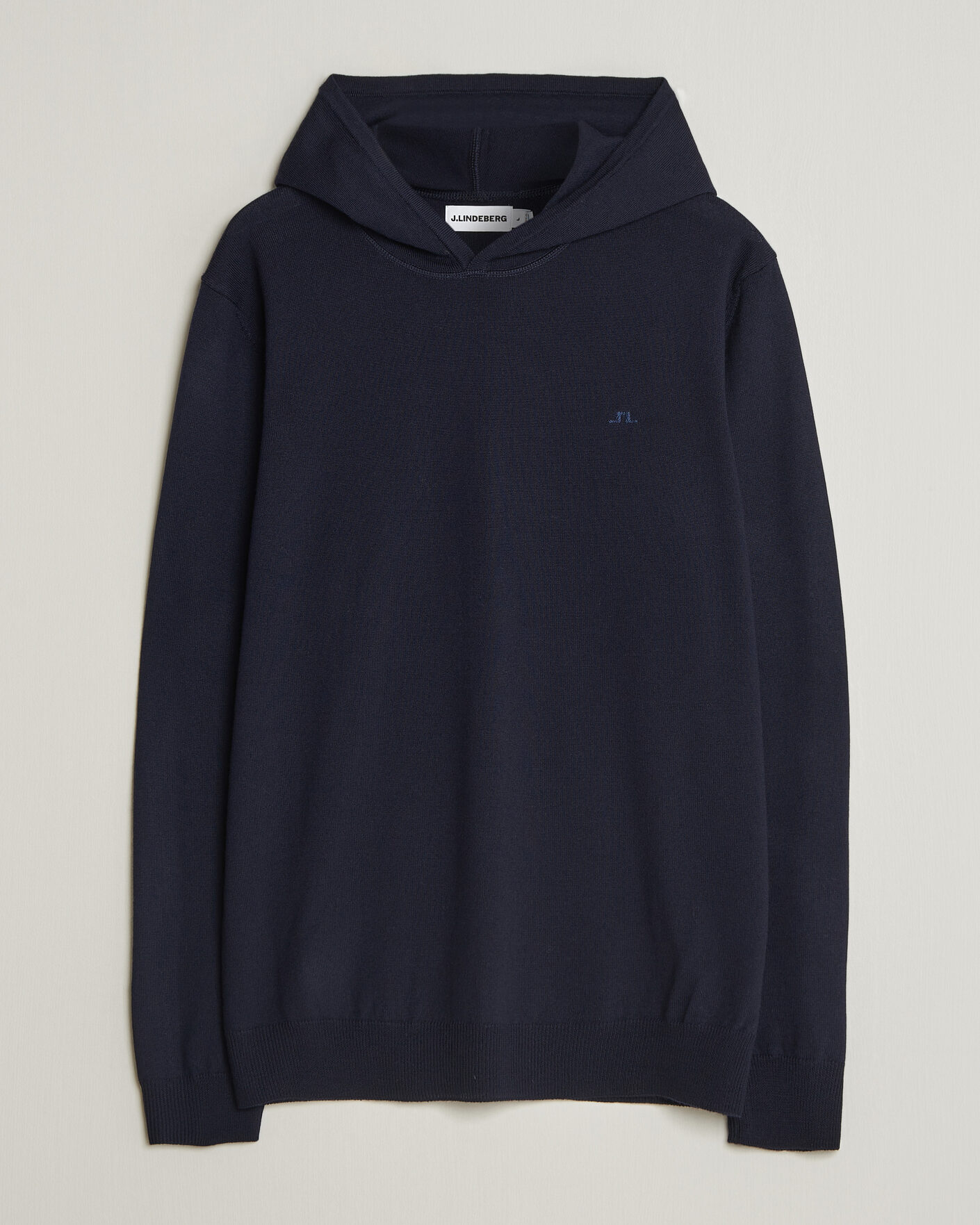 Hombres | Jerséis y prendas de punto | J.Lindeberg | Karl Merino Hoodie JL Navy