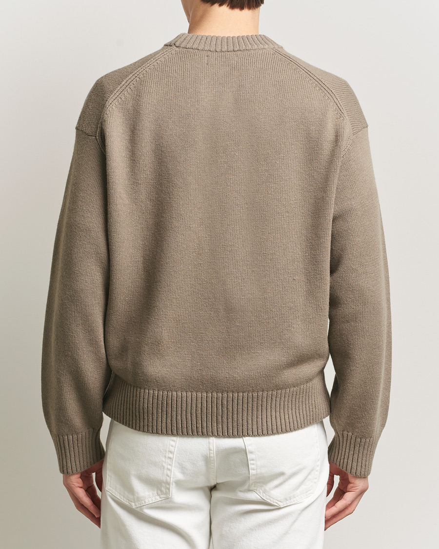 Hombres | Jerséis y prendas de punto | J.Lindeberg | Eddy Cotton Wool Crew Neck Brindle
