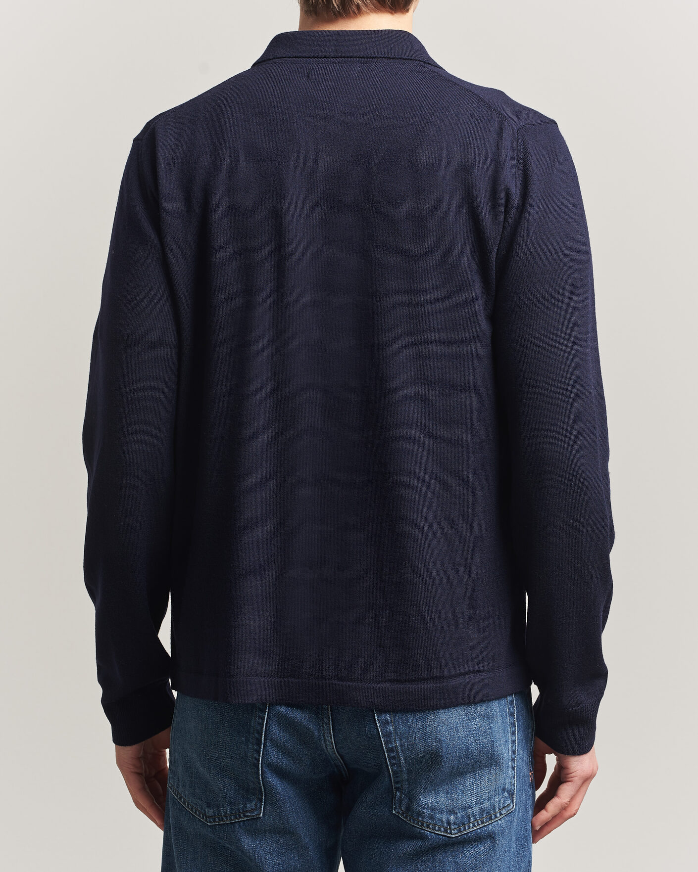 Hombres | Jerséis y prendas de punto | J.Lindeberg | Kaleb Merino Cardigan JL Navy
