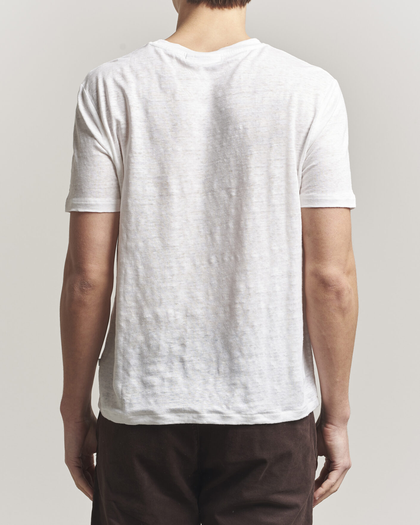 Hombres | Camisetas | J.Lindeberg | Coma Linen T-Shirt White