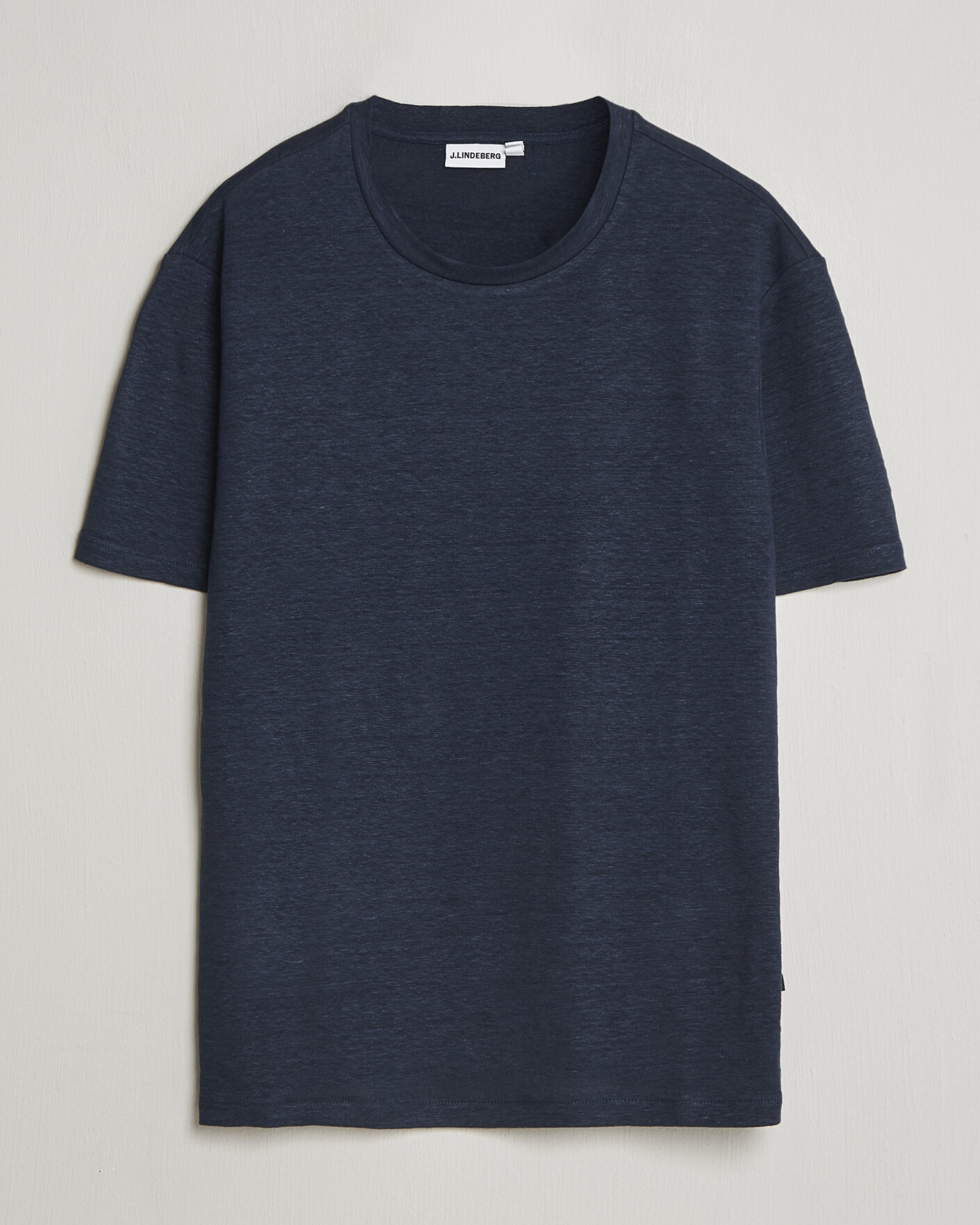 Hombres | Camisetas | J.Lindeberg | Coma Linen T-Shirt JL Navy