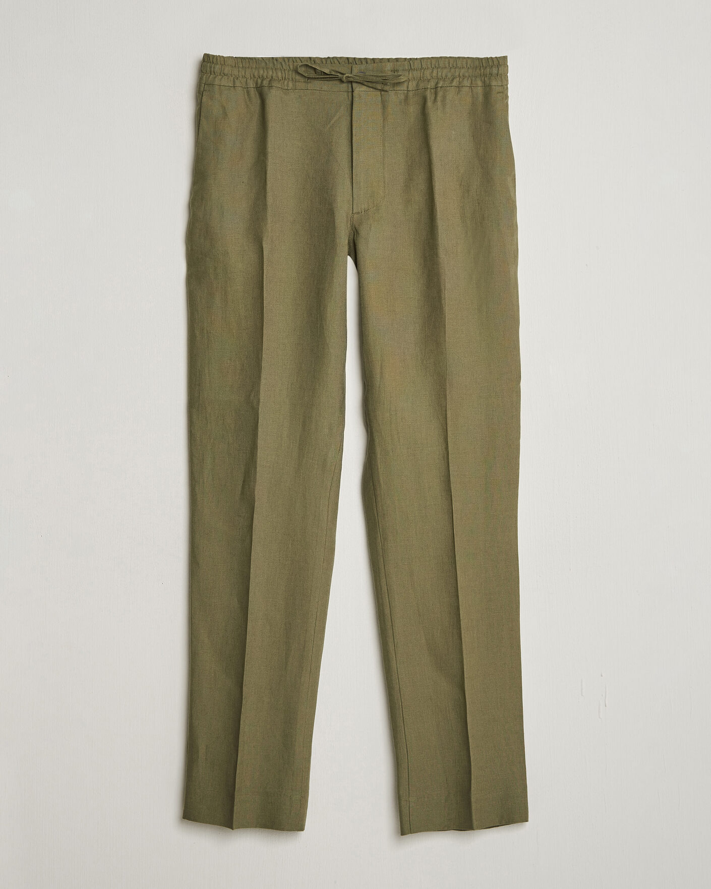 Hombres | Pantalones | J.Lindeberg | Soren Drape Linen Pants Kalamata