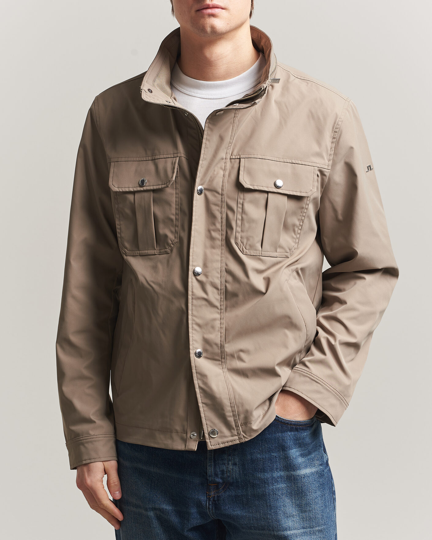 Hombres | Abrigos y chaquetas | J.Lindeberg | Bailey Recyceled Poly Jacket Brindle