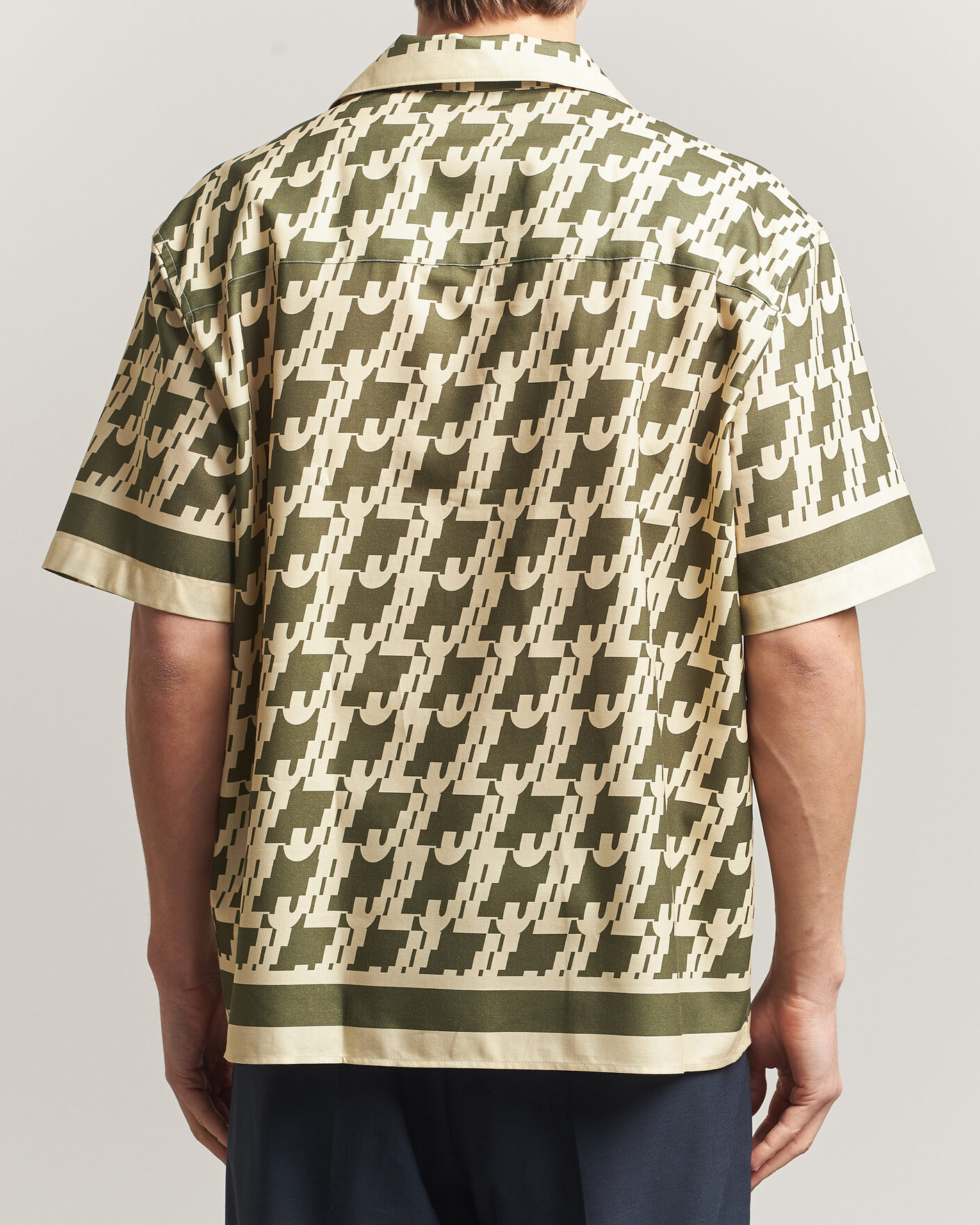 Hombres | Camisas | J.Lindeberg | Ellis Border Resort Shirt Glitch Kalamata