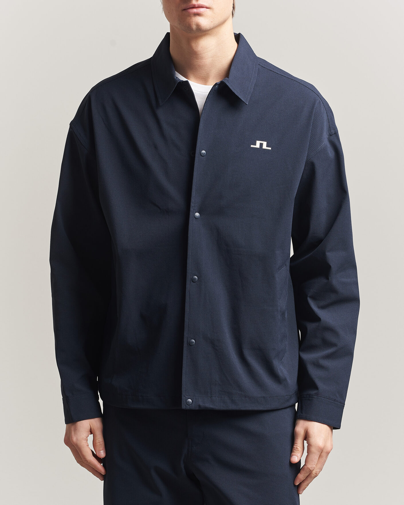 Hombres | Camisas | J.Lindeberg | Dex Coach Overshirt JL Navy