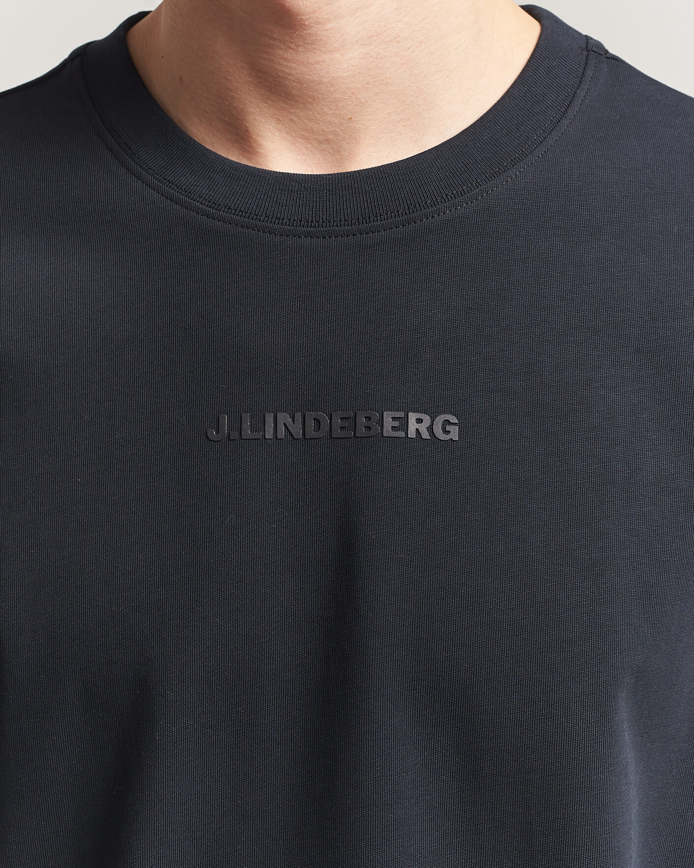 Hombres | Camisetas | J.Lindeberg | Hale Heavy Logo T-Shirt Black
