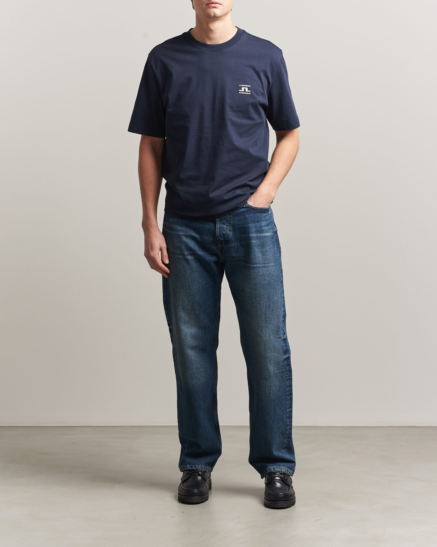 Hombres | Camisetas | J.Lindeberg | Parcie T-Shirt JL Navy