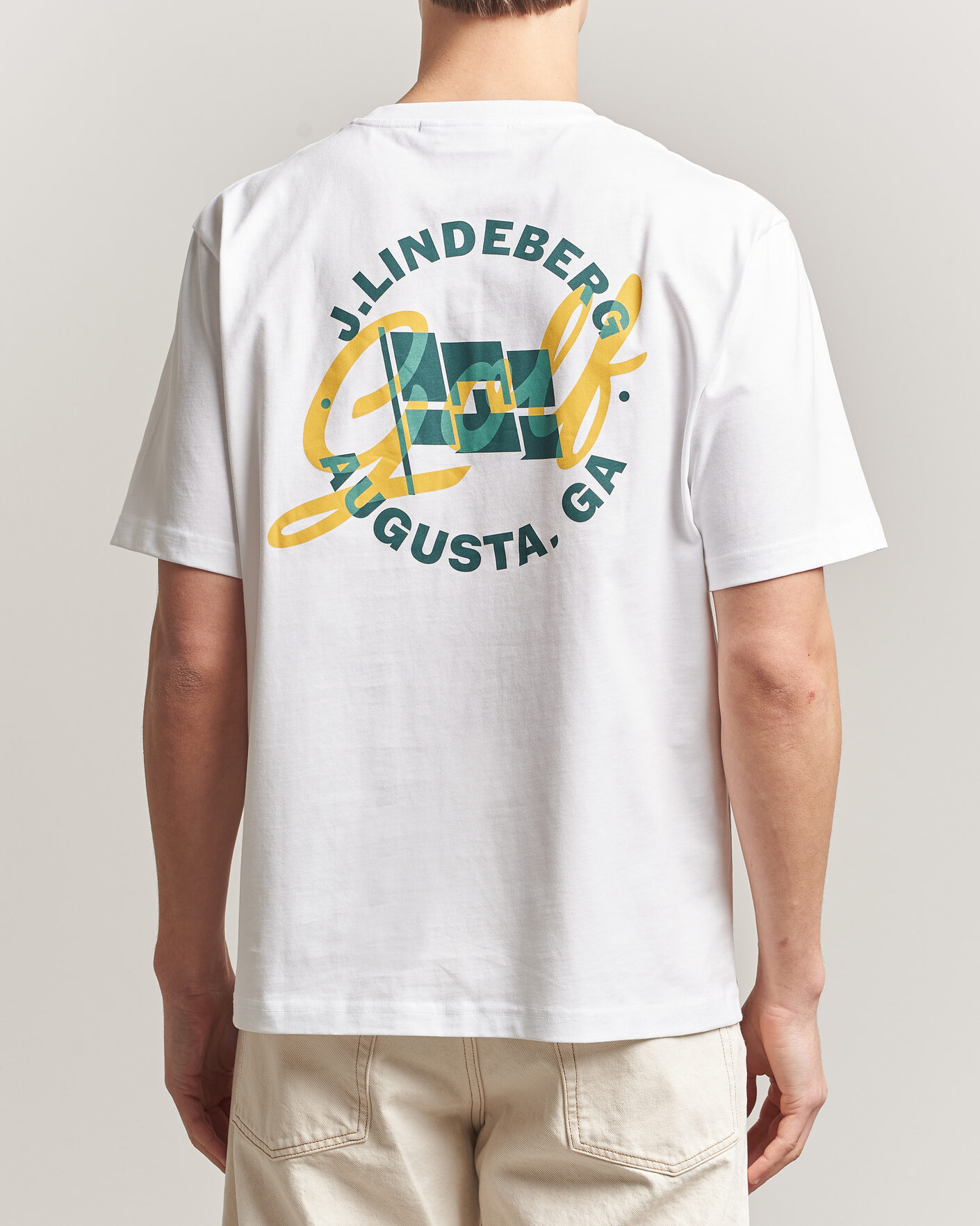 Hombres | Camisetas | J.Lindeberg | Parcie Tour T-Shirt White