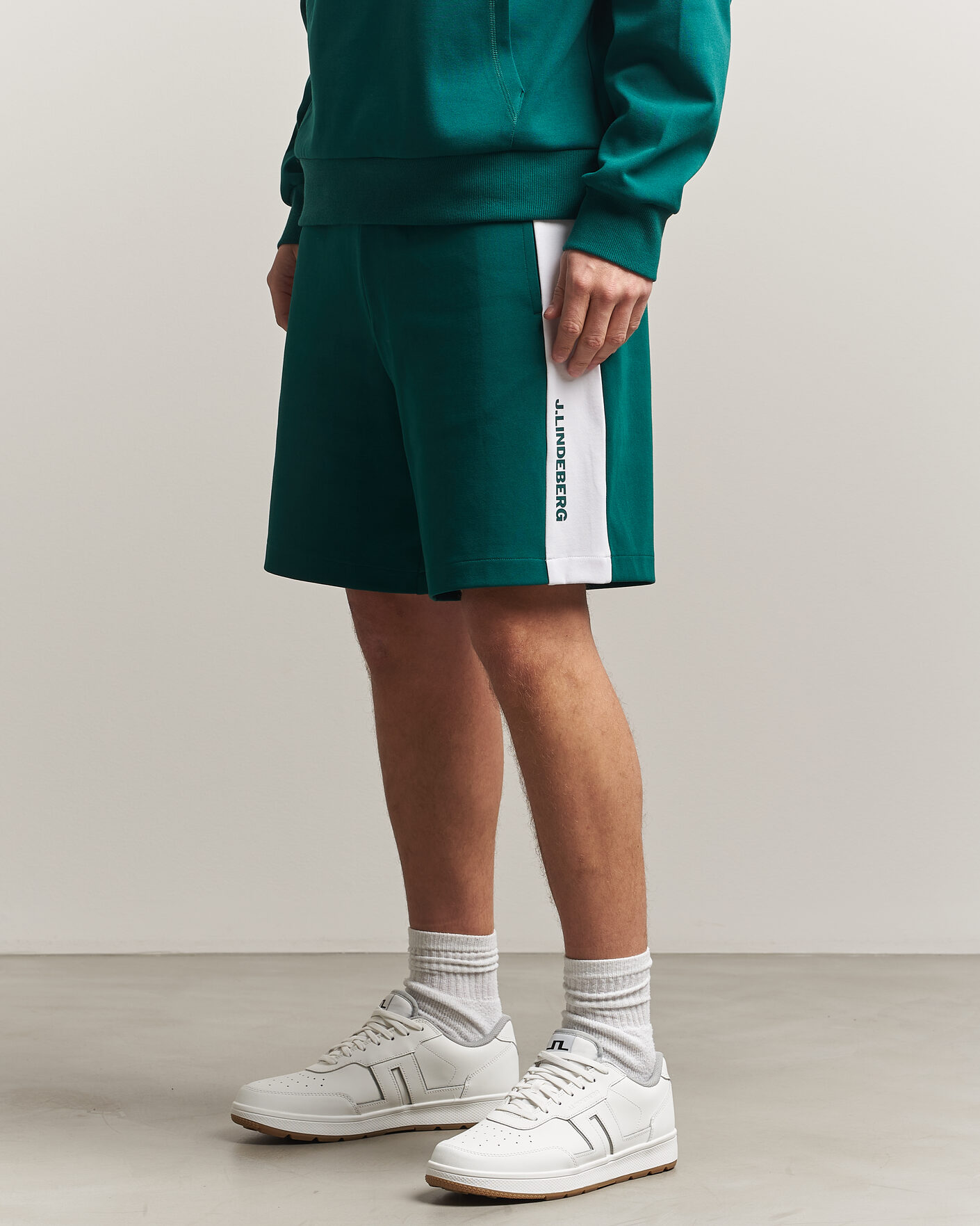 Hombres | Pantalones cortos | J.Lindeberg | Gusta Tour Sweatshorts Forest Biome