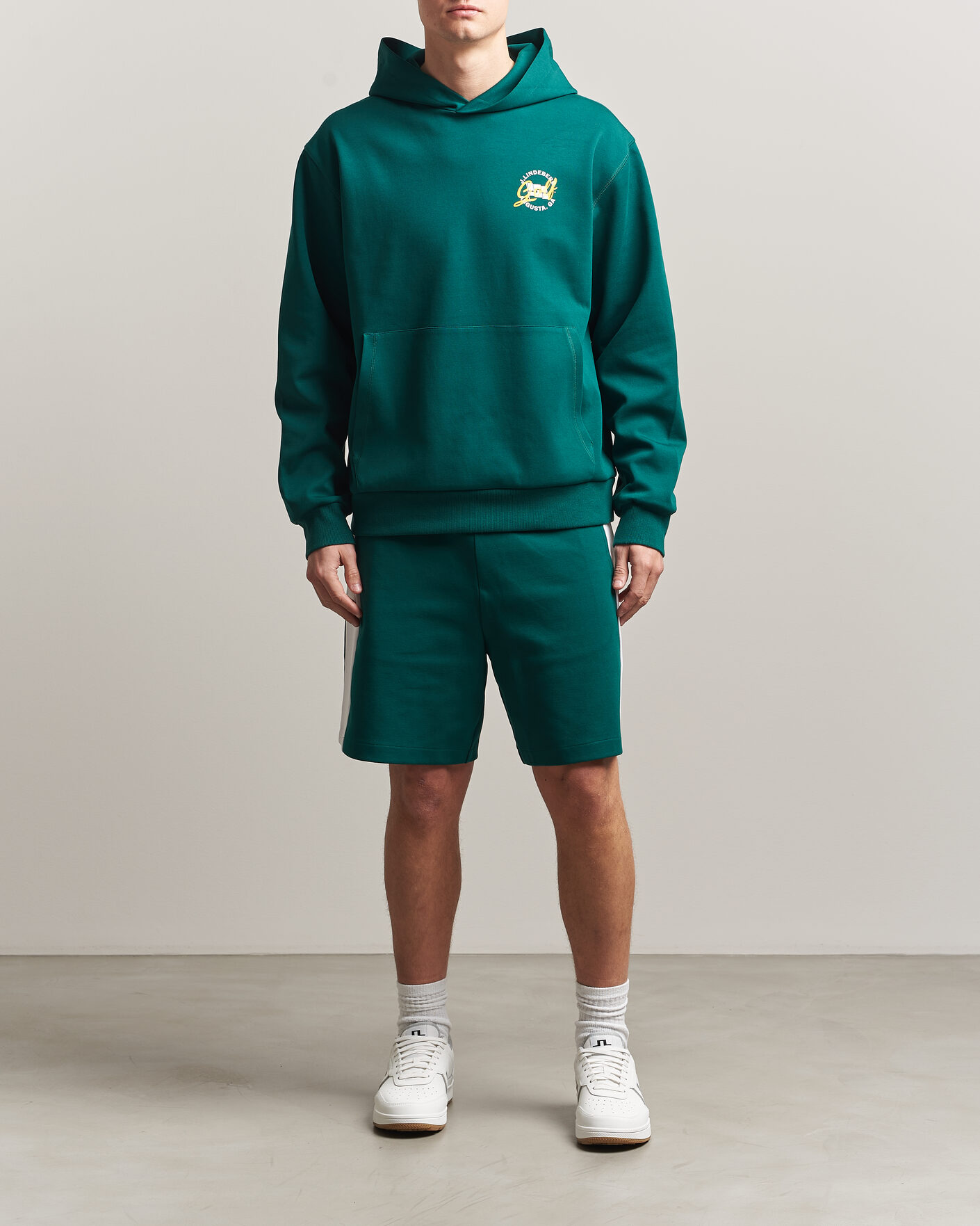 Hombres | Jerséis y prendas de punto | J.Lindeberg | Club Masters Tour Hoodie Forest Biome