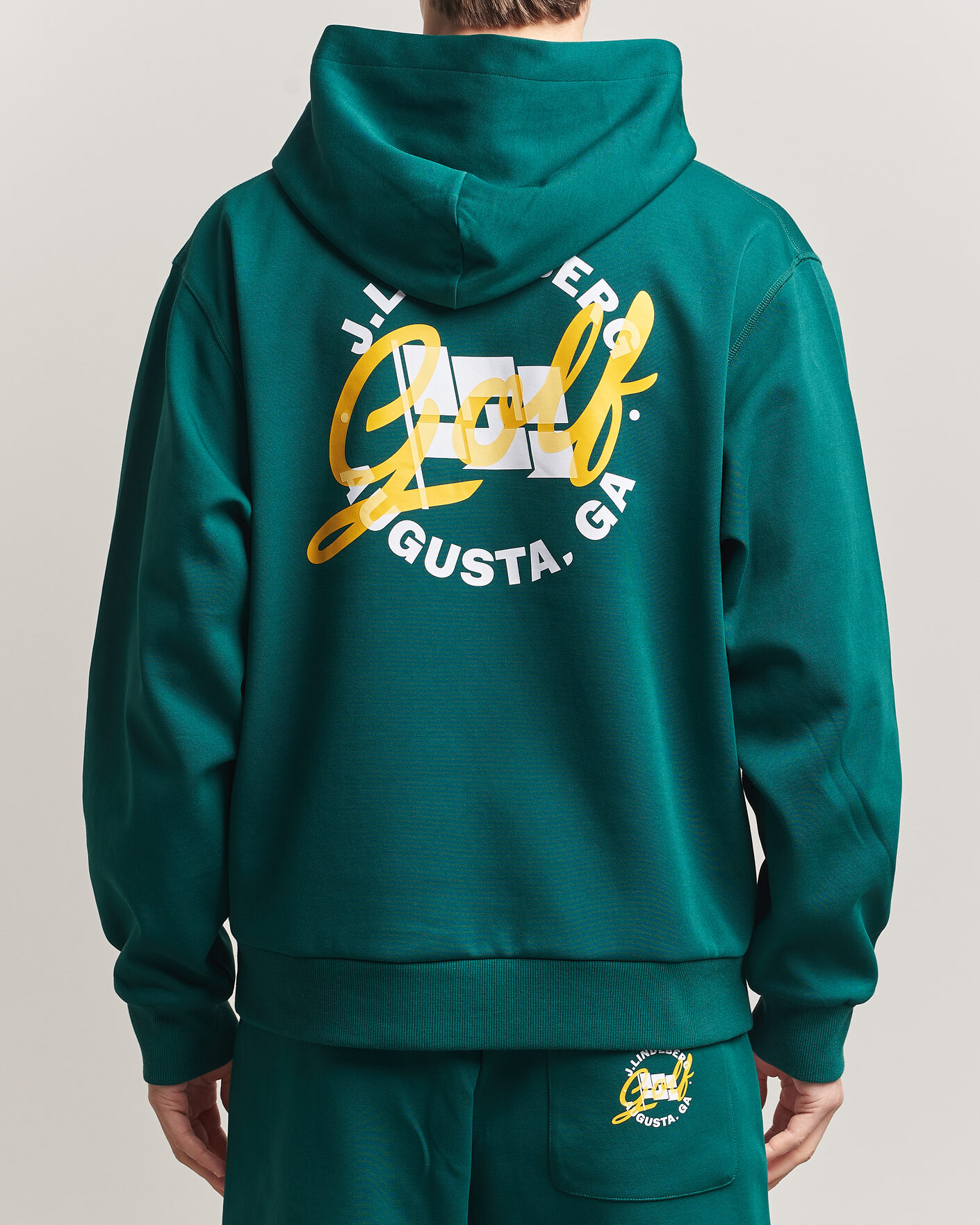 Hombres | Jerséis y prendas de punto | J.Lindeberg | Club Masters Tour Hoodie Forest Biome