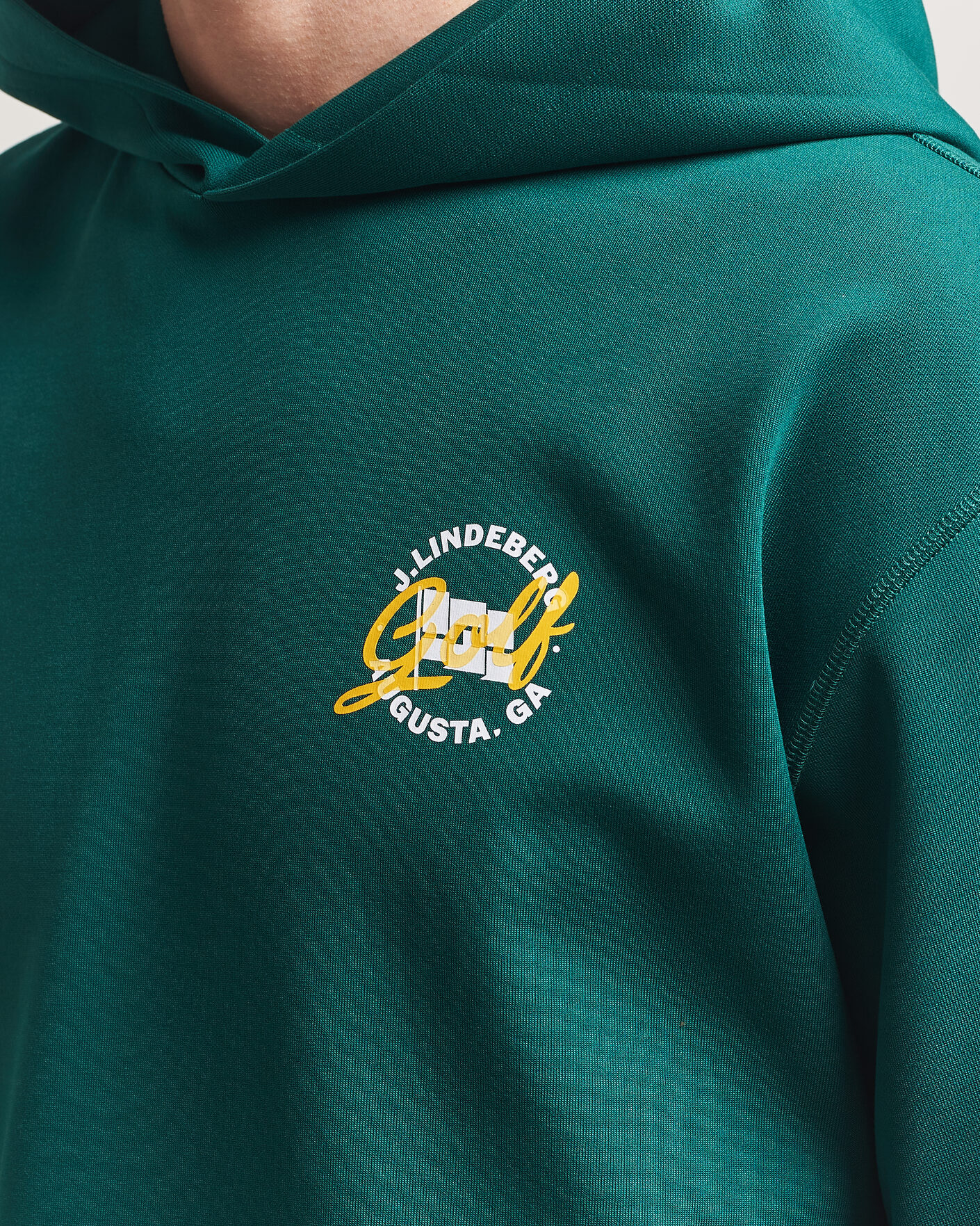 Hombres | Jerséis y prendas de punto | J.Lindeberg | Club Masters Tour Hoodie Forest Biome
