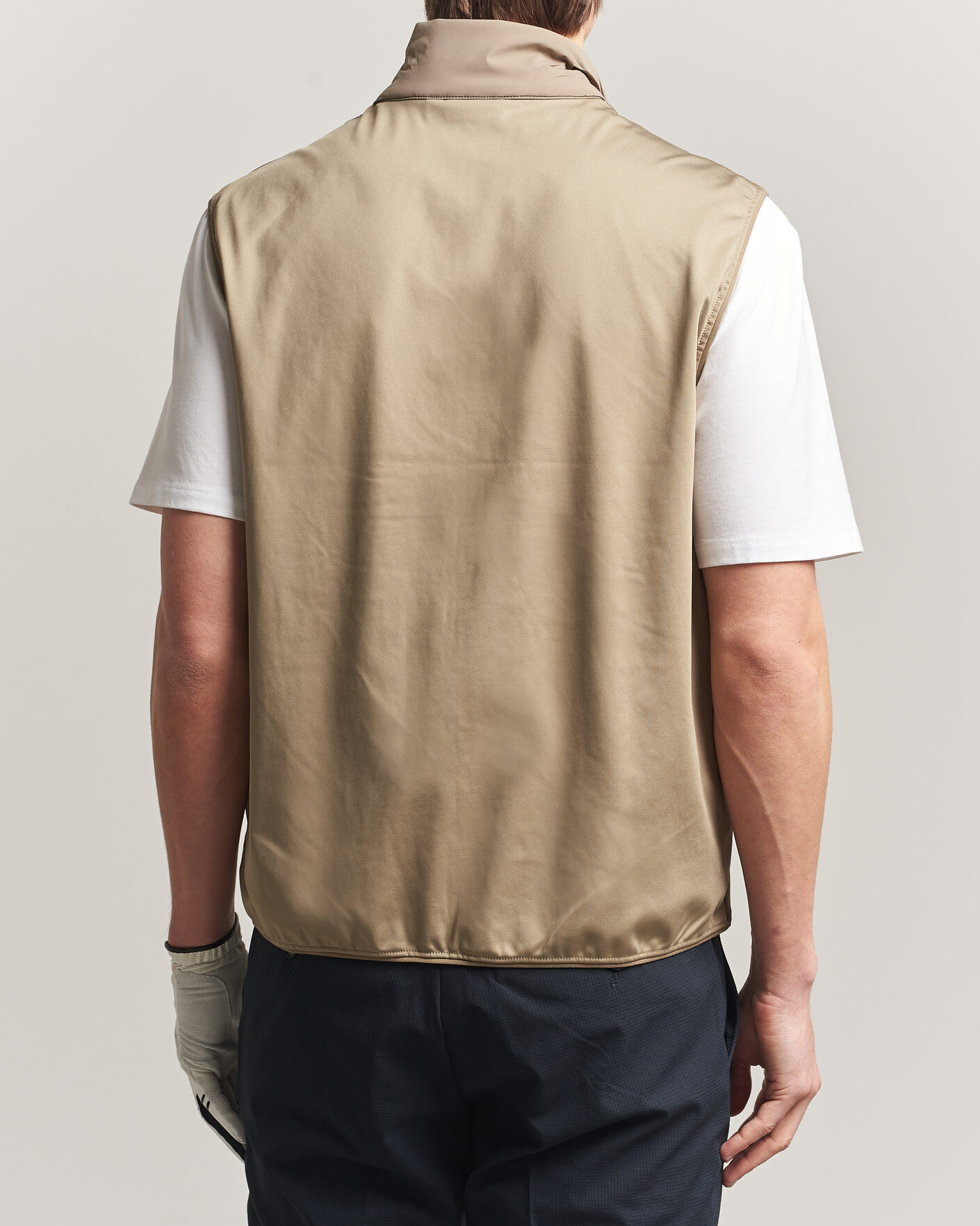 Hombres | Chalecos | J.Lindeberg | Timor Hybrid Vest Brindle