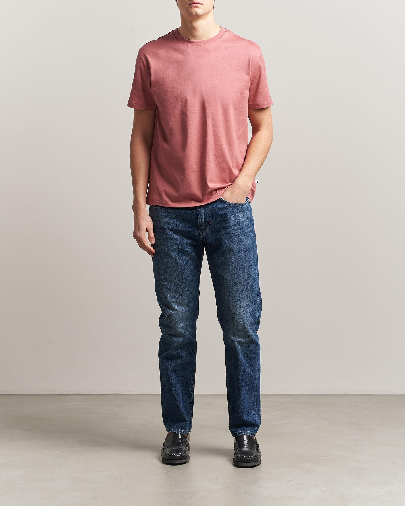 Hombres | Camisetas | J.Lindeberg | Sid Basic T-Shirt Withered Rose