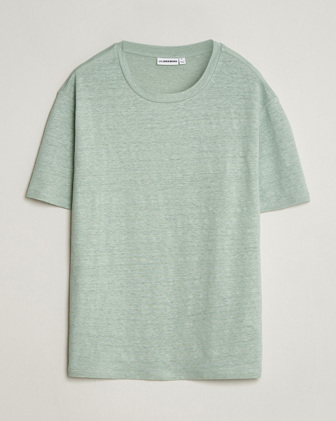 Hombres | Camisetas | J.Lindeberg | Coma Linen T-Shirt Jadeite