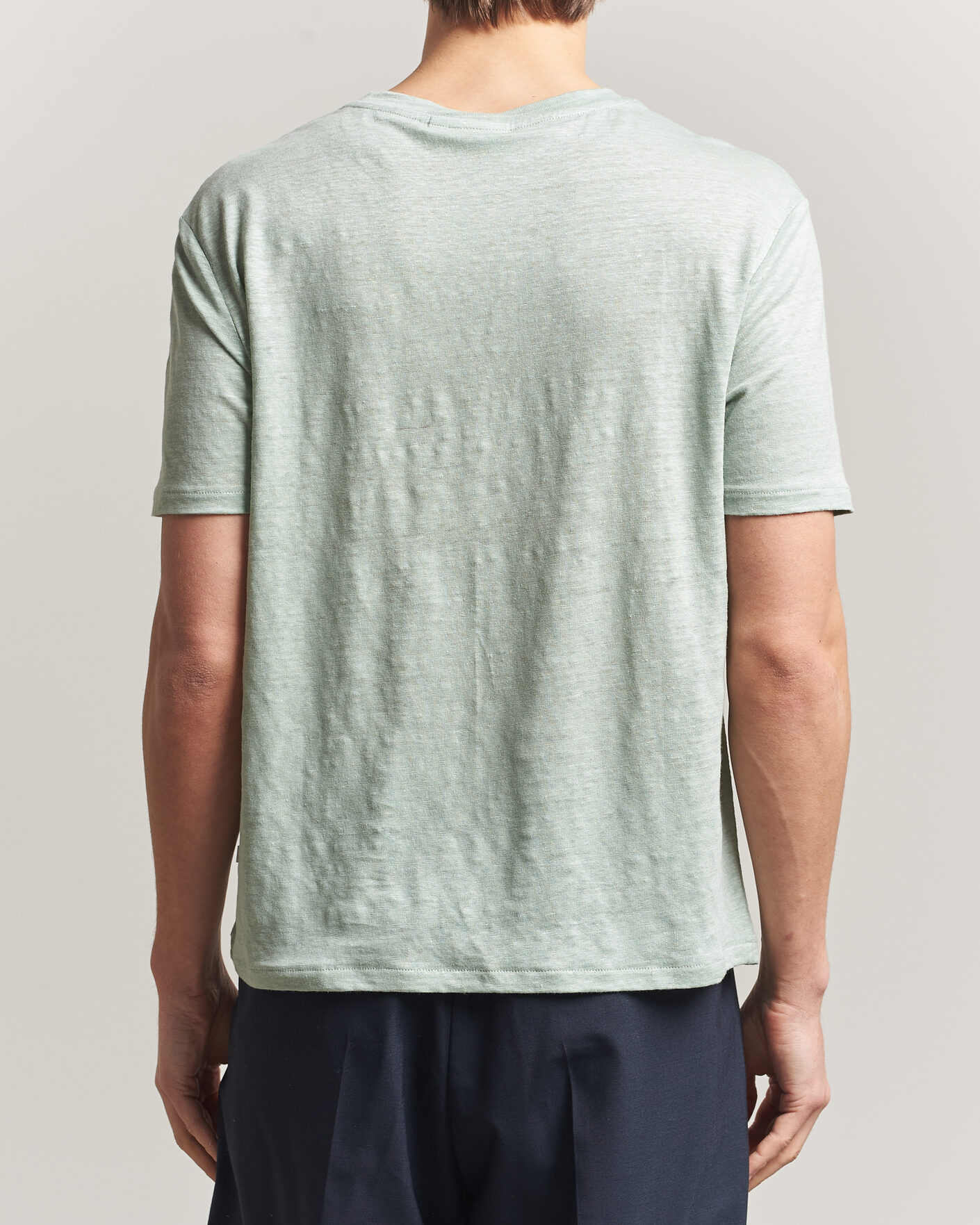 Hombres | Camisetas | J.Lindeberg | Coma Linen T-Shirt Jadeite