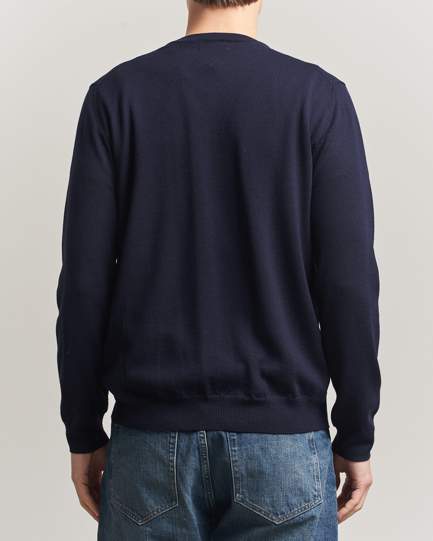 Hombres | Jerséis y prendas de punto | J.Lindeberg | Lymann Merino V-Neck Pullover JL Navy