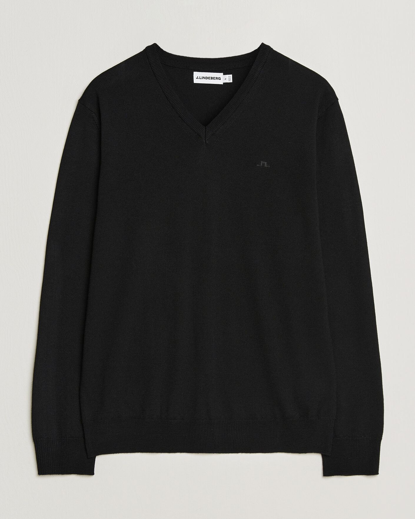 Hombres | Jerséis y prendas de punto | J.Lindeberg | Lymann Merino V-Neck Pullover Black