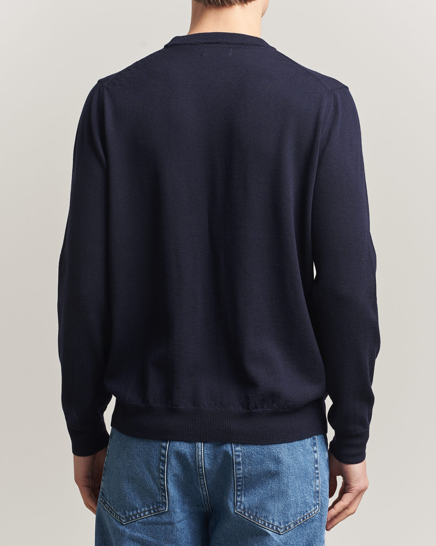 Hombres | Jerséis y prendas de punto | J.Lindeberg | Keane Merino Crew Neck Pullover JL Navy