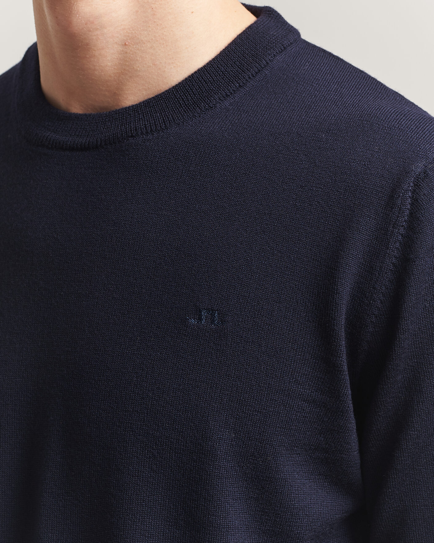 Hombres | Jerséis y prendas de punto | J.Lindeberg | Keane Merino Crew Neck Pullover JL Navy