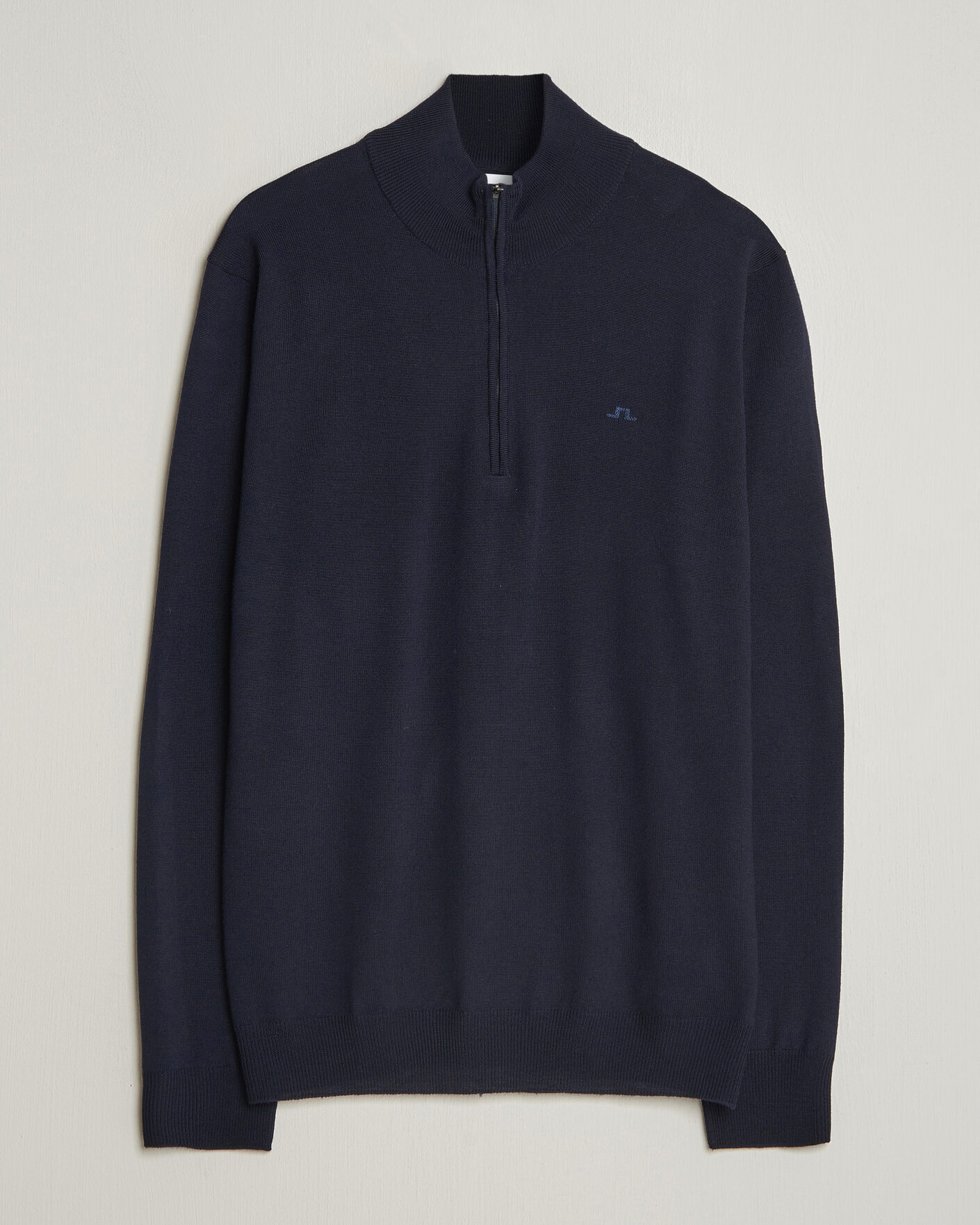 Hombres | Jerséis y prendas de punto | J.Lindeberg | Kiyan Merino Half Zip JL Navy