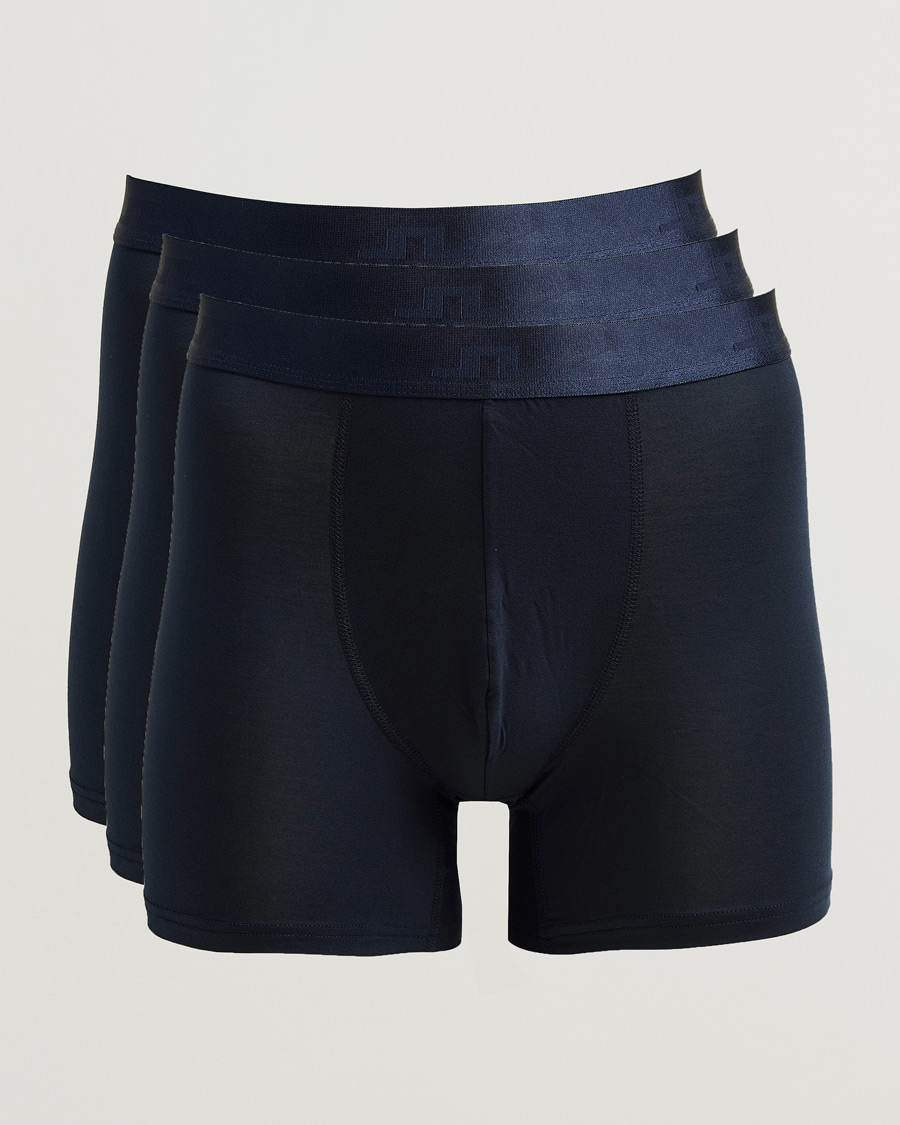 Hombres | Ropa interior y calcetines | J.Lindeberg | 3-Pack Bridge Lyocell Boxer JL Navy