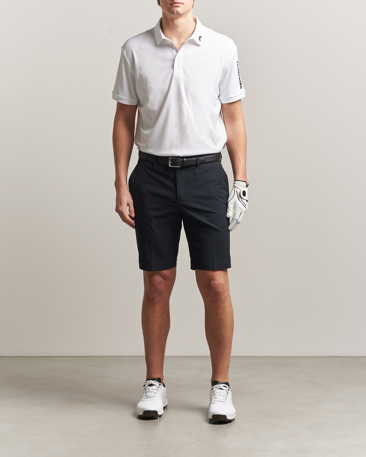 Hombres | Pantalones cortos | J.Lindeberg | Vent Golf Shorts Black