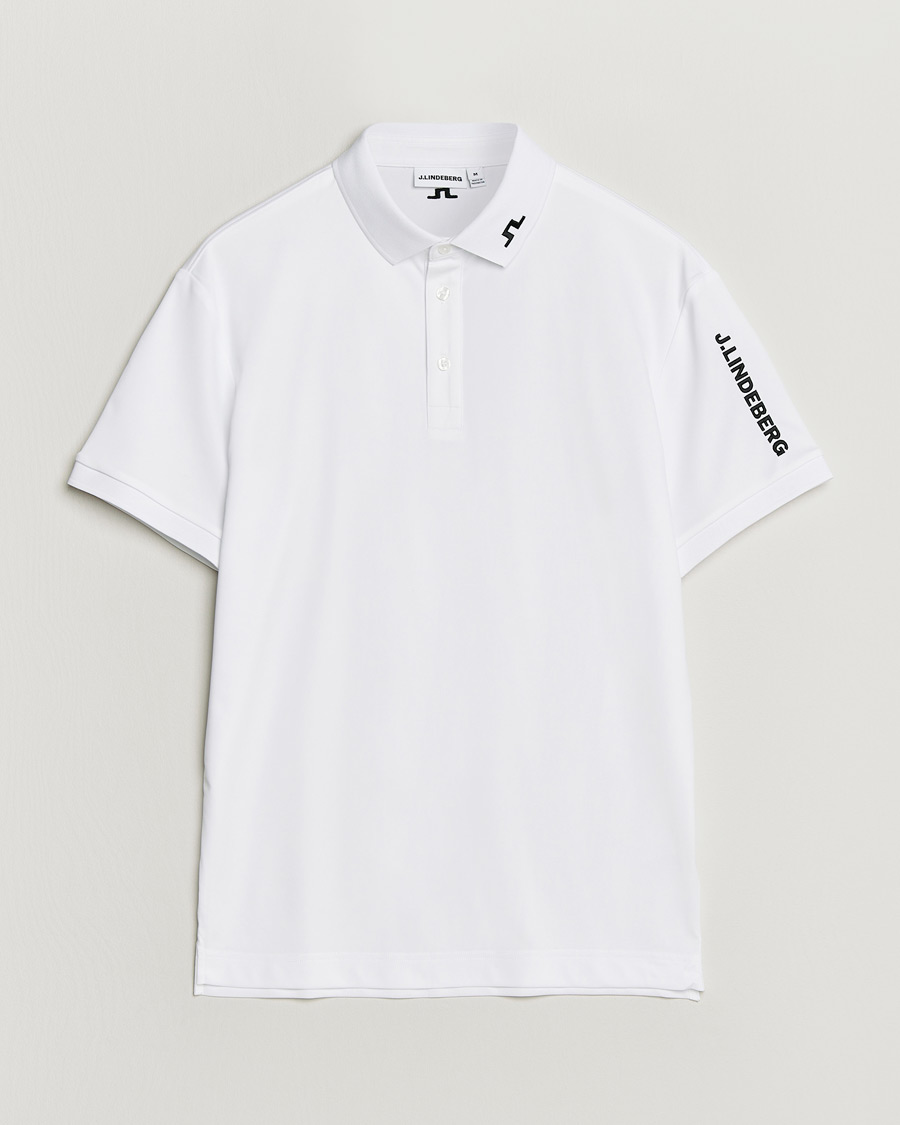 Hombres | Polos | J.Lindeberg | Tour Tech Polo White