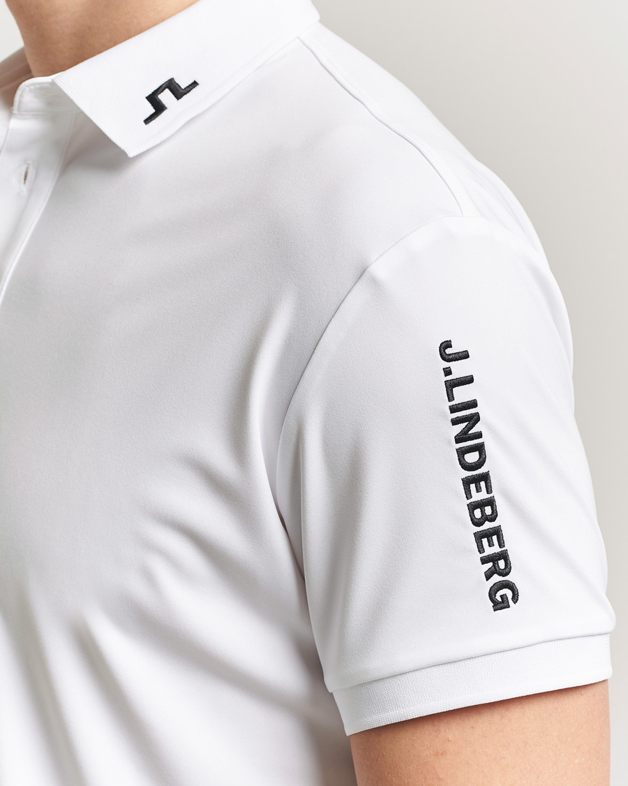 Hombres | Polos | J.Lindeberg | Tour Tech Polo White