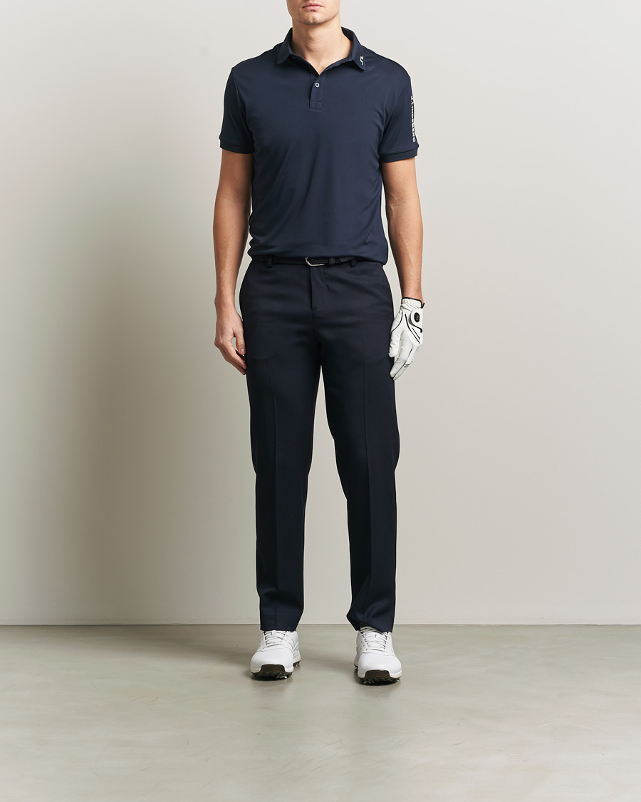 Hombres | Polos | J.Lindeberg | Tour Tech Polo JL Navy