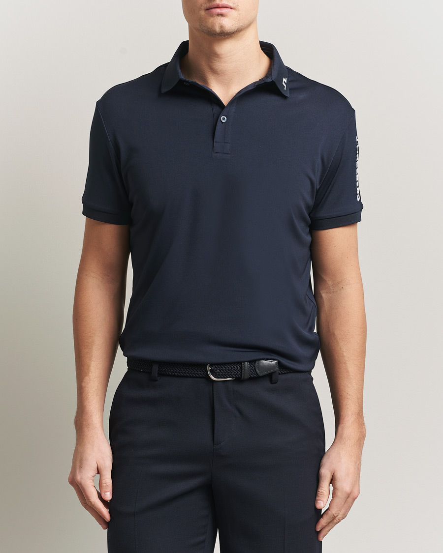 Hombres | Polos | J.Lindeberg | Tour Tech Polo JL Navy