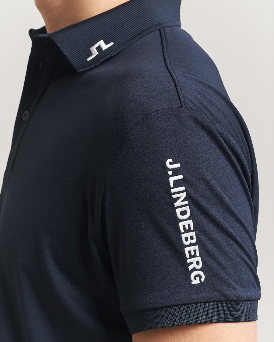 Hombres | Polos | J.Lindeberg | Tour Tech Polo JL Navy