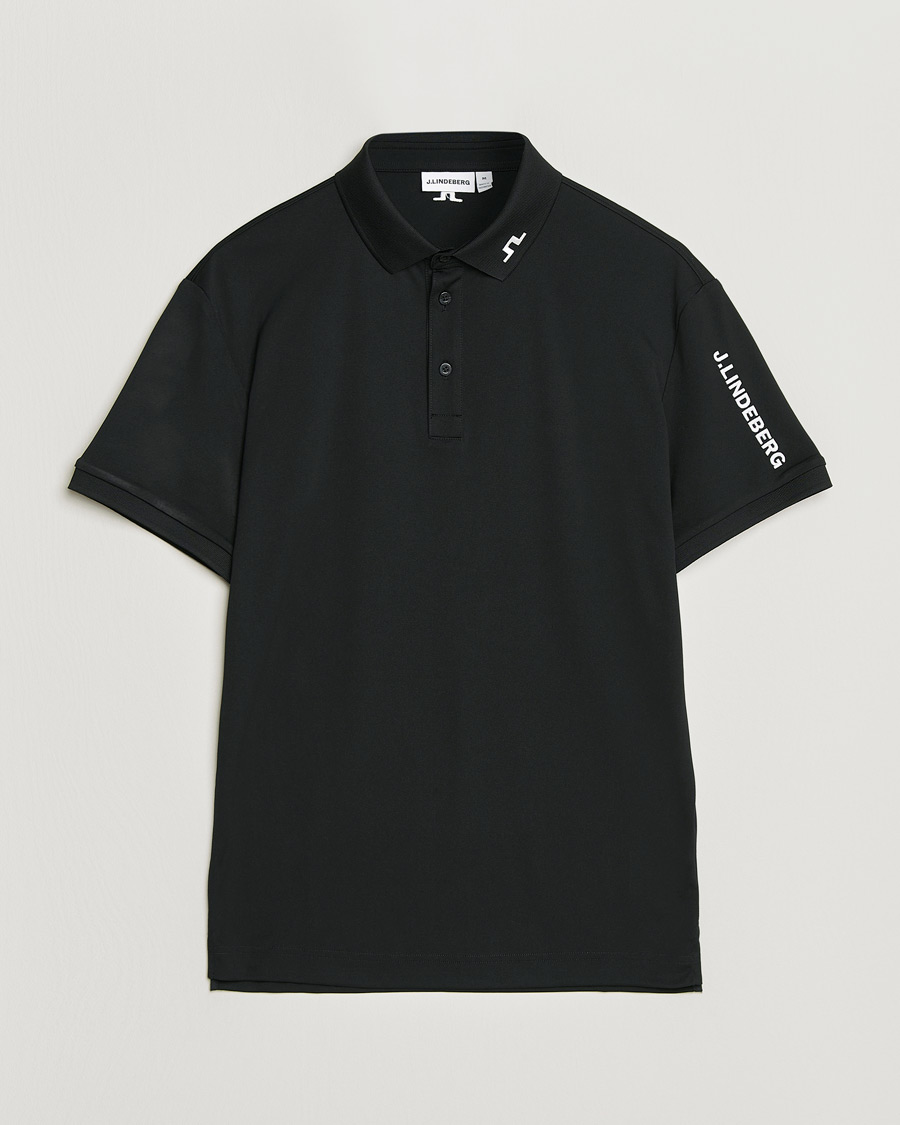 Hombres | Polos | J.Lindeberg | Tour Tech Polo Black