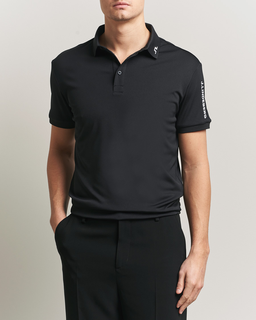Hombres | Polos | J.Lindeberg | Tour Tech Polo Black