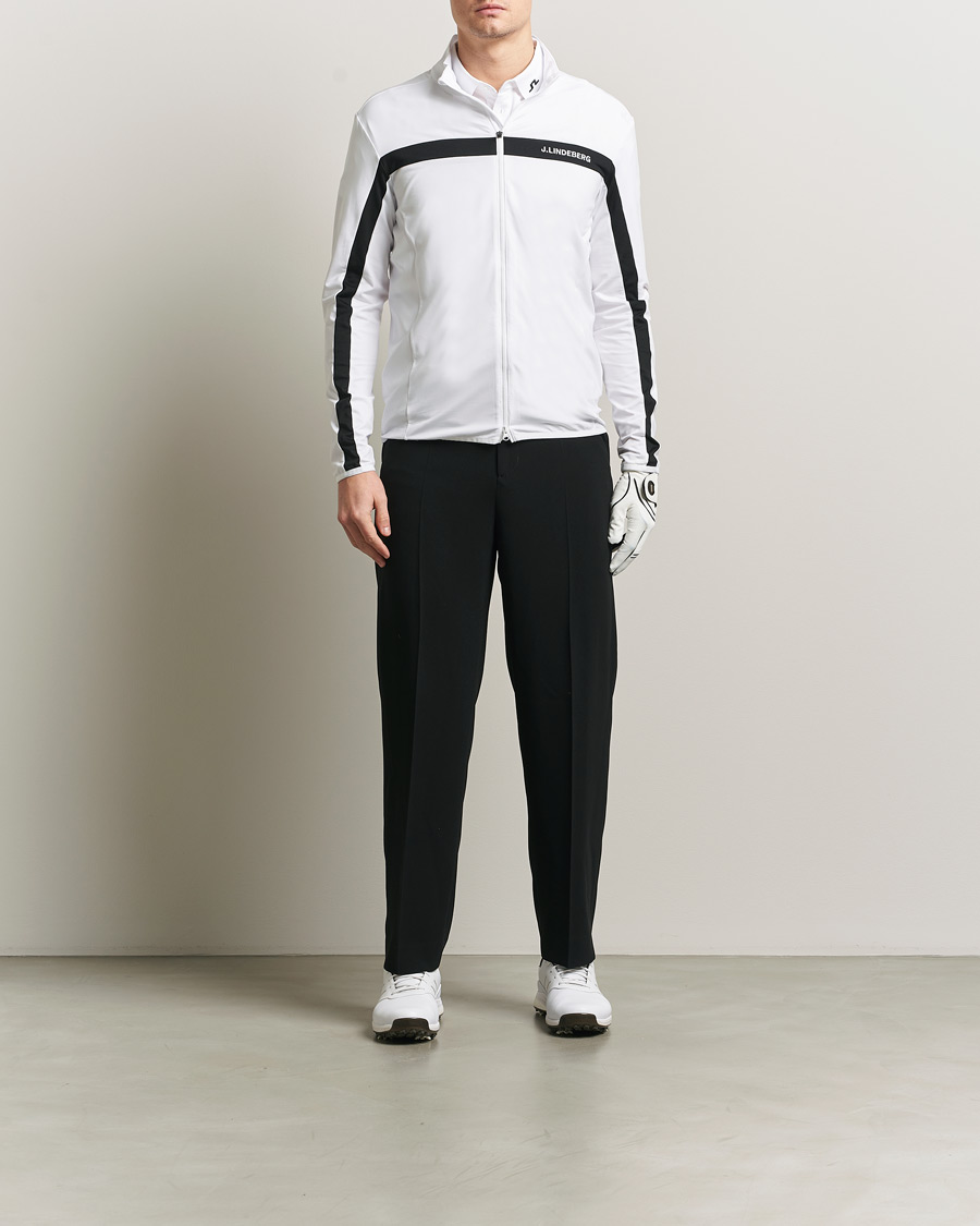 Hombres | Jerséis y prendas de punto | J.Lindeberg | Jarvis Mid Layer Full Zip White