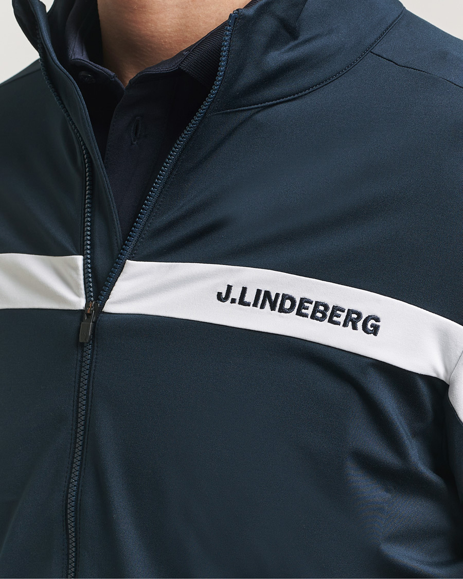 Hombres | Jerséis y prendas de punto | J.Lindeberg | Jarvis Mid Layer Full Zip JL Navy