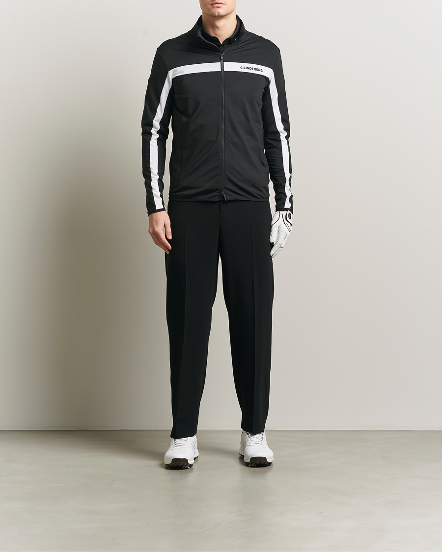 Hombres | Jerséis y prendas de punto | J.Lindeberg | Jarvis Mid Layer Full Zip Black
