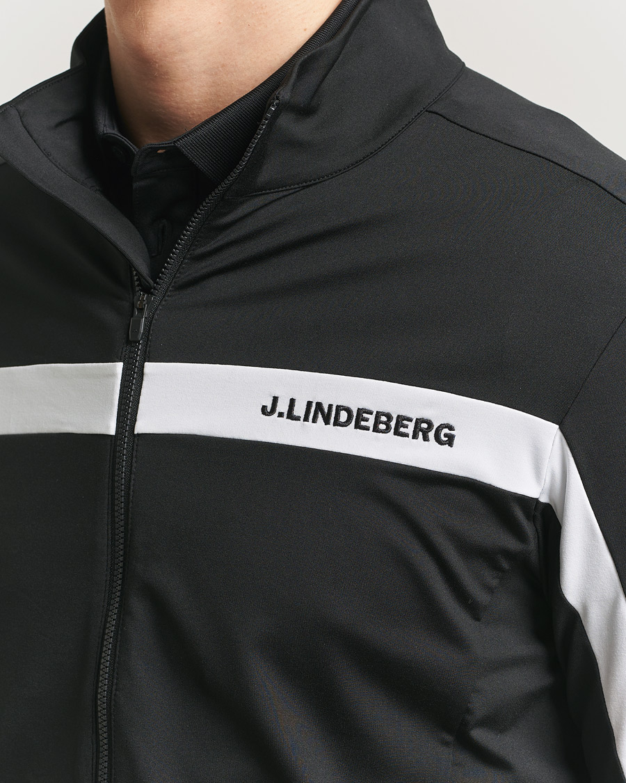 Hombres | Jerséis y prendas de punto | J.Lindeberg | Jarvis Mid Layer Full Zip Black