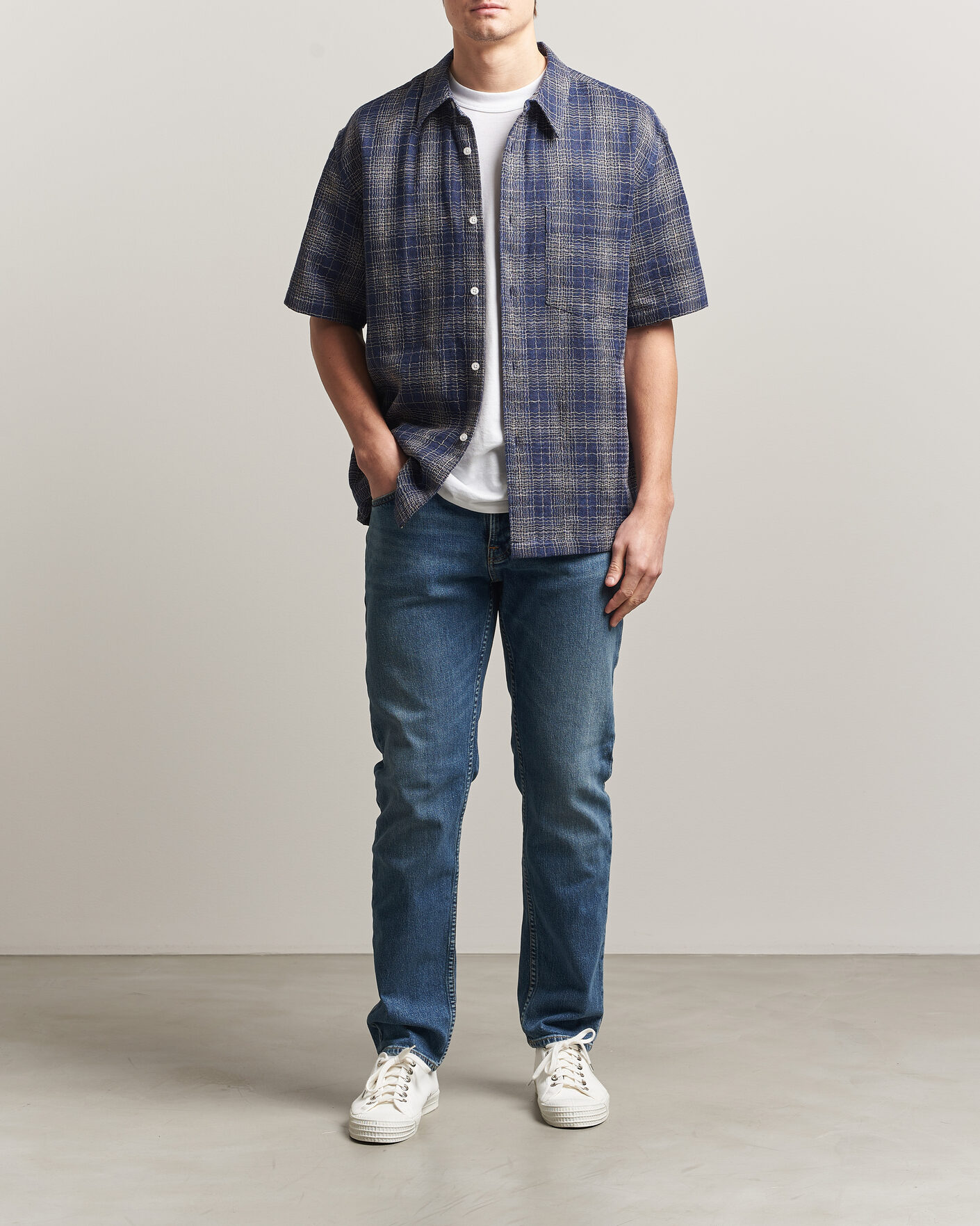 Hombres | Pantalones | Nudie Jeans | Solid Ollie Jeans Blue Blur