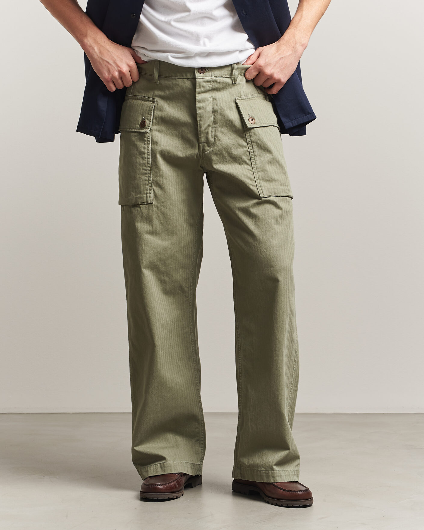 Hombres | Pantalones | Nudie Jeans | Loud Larry Pants Pale Green