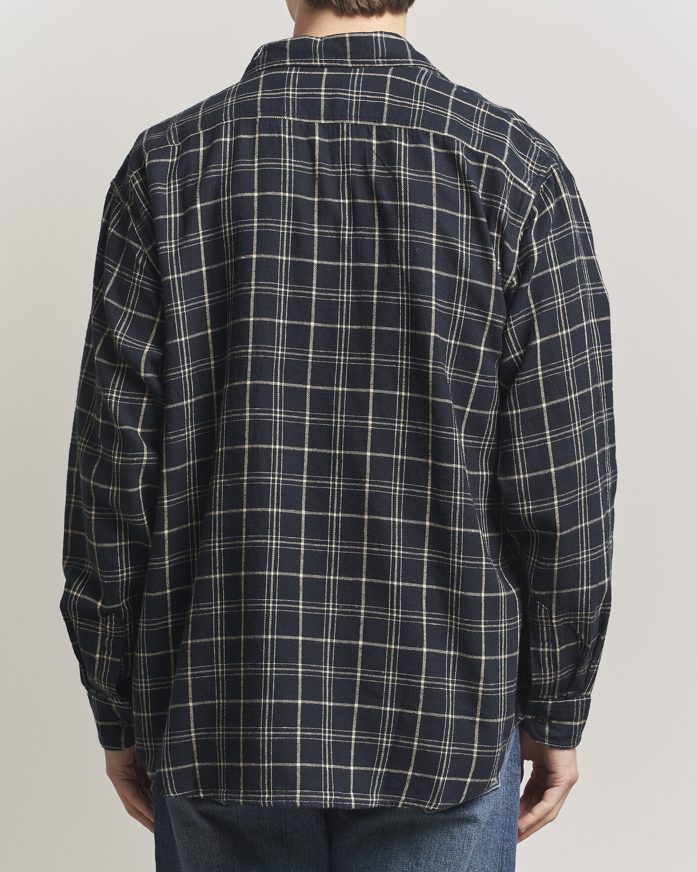 Hombres | Camisas | Nudie Jeans | Julian Checked Worker Shirt Black