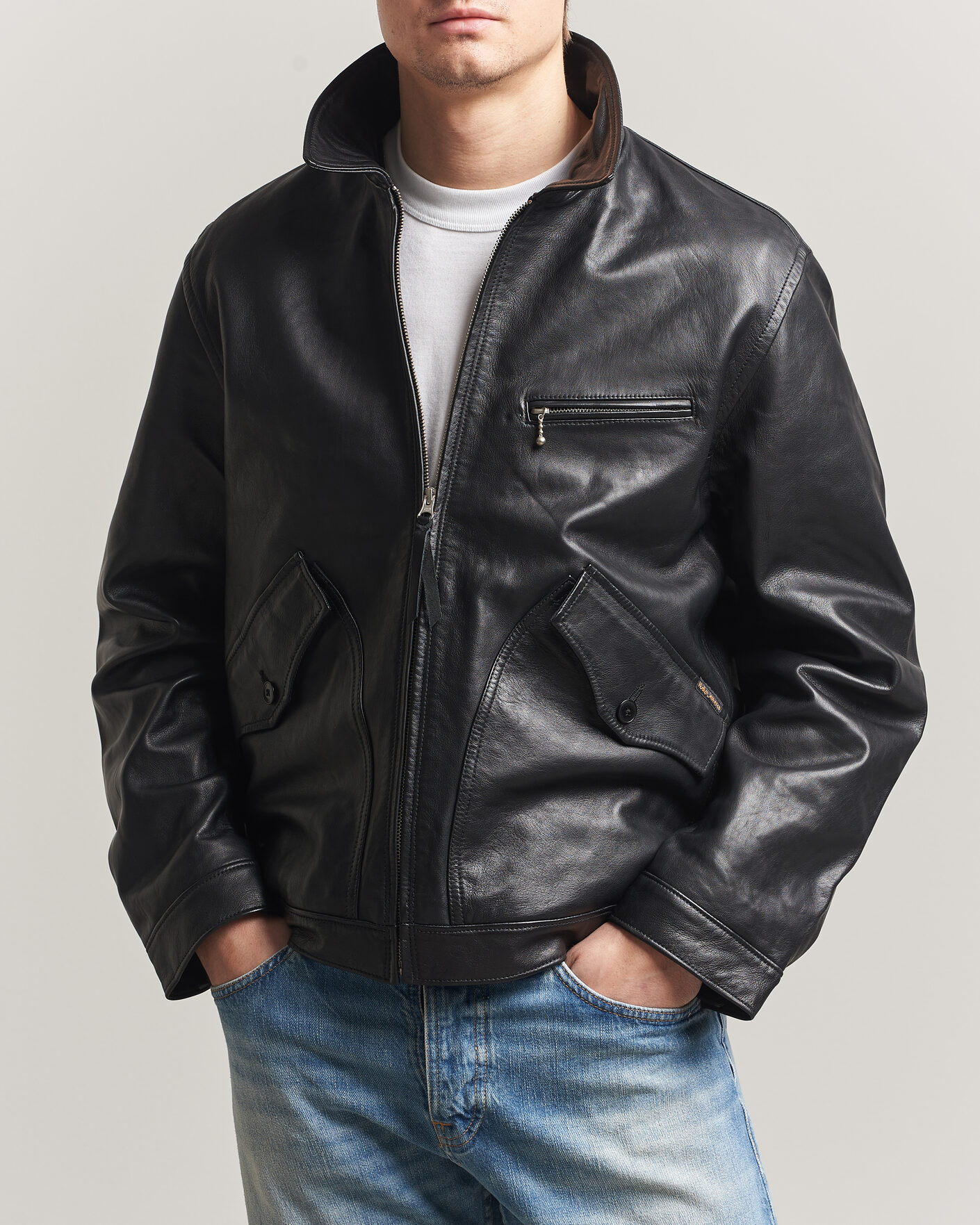 Hombres | Abrigos y chaquetas | Nudie Jeans | Blake Leather Jacket Black