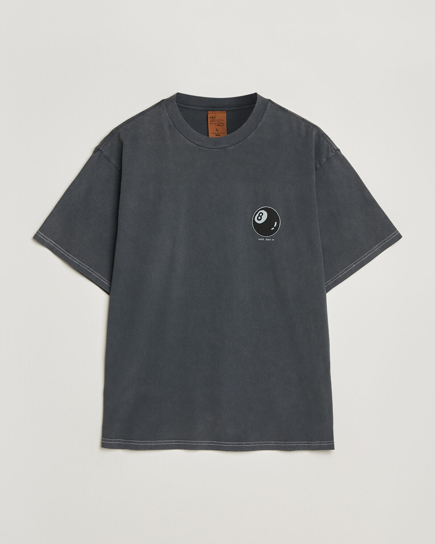 Hombres | Camisetas | Nudie Jeans | Koffe Printed T-Shirt Antracite