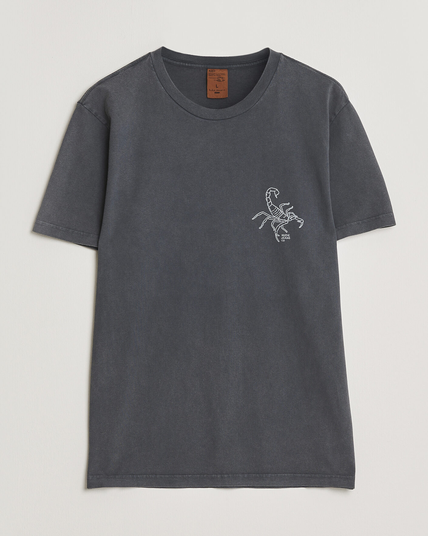 Hombres | Camisetas | Nudie Jeans | Roy Printed T-Shirt Antracite