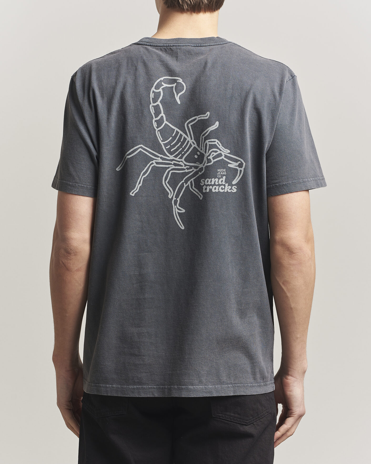Hombres | Camisetas | Nudie Jeans | Roy Printed T-Shirt Antracite
